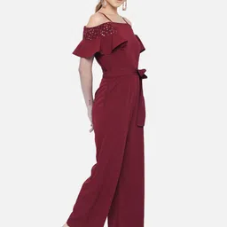 OTIRA Women Basic Jumpsuit with Embellished image 3