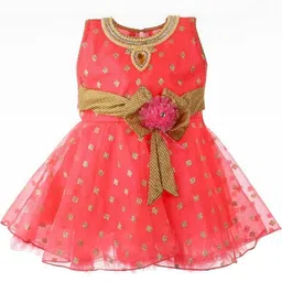 Samjho Fashion Ethnic Motifs Georgette Fit & Flare Mini Dress-image-87