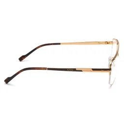 IDEE Brown Half Rim Rectangular shaped eyewear for Men (ID2114C3FR) (54) image 3