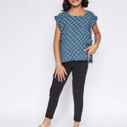 Global Desi Girl Kids Black Skinny Fit Pants image 4