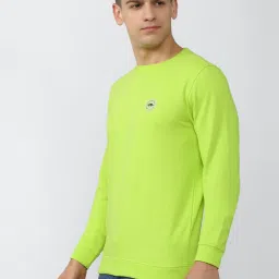 Peter England Green Slim Fit SweatShirt image 3