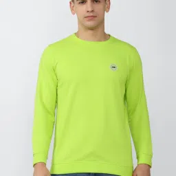 Peter England Green Slim Fit SweatShirt image 1