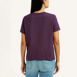 Levi's Purple Cotton Regular Fit Printed T-Shirt image 2