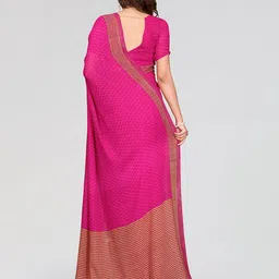Moda Rapido Floral Poly Georgette Saree image 3