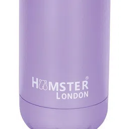 HAMSTER LONDON Purple & White Single Stainless Steel Solid Water Bottle image 4