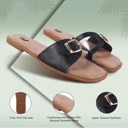 THE STHAPAK BLESS YOUR FEET Women Open Toe Flats with Buckles image 2