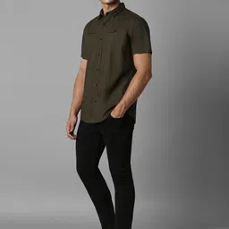 Louis Philippe Jeans Men Slim Fit Spread Collar Cotton Shirt image 5