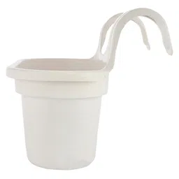 Kuber Industries White Double Hook Planters image 4