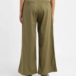 levi's Women's High Rise Olive Loose Fit Trousers image 3