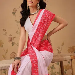 Silk Land Bandhani Poly Georgette Fusion Bandhani Saree image 2
