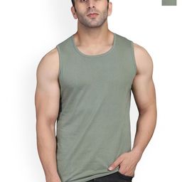 SLOWLORIS Pack Of 2 Printed Scoop Neck Bio-Wash Innerwear Gym Vests-picture-45