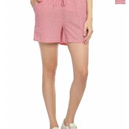 Klart Women Checked High-Rise Technology Shorts-picture-22