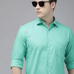 Park Avenue Pure Cotton Solid Slim Fit Casual Shirt-image-36