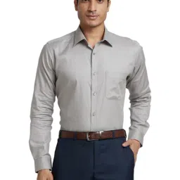 Raymond Grey Slim Fit Shirt-image-26