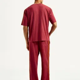 Levi's Maroon Cotton Loose Fit Logo Printed Co-Ord Set image 2