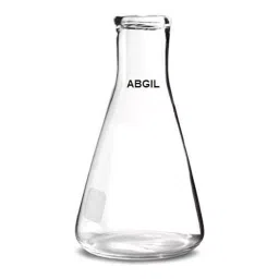 ABGIL Conical Flask Erlenmeyer Narrow Mouth Graduated Type 3 L Transparent Borosilicate Glass, FC-T-321-08 image 1