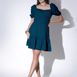 Raiyani Fashion Square Neck Fit & Flare Dress-picture-37