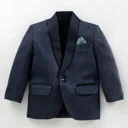 Robo Fry Full Sleeves Solid Color Blazer - Blue-picture-26