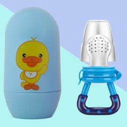 The Cheeky Kidzz Baby Manicure Pedicure Grooming Nail Egg Kit 4 In 1 With Fresh Fruit Feeder Nibbler Teether(BLUE STAR)-image-87