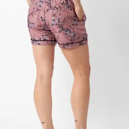 FashionRack Women Pack of 2 Printed Mid-Rise Lounge Shorts image 3