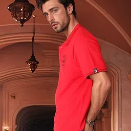 Bucciato Private Limited Men Polo Collar Applique T-shirt image 2