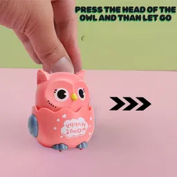 SVE Press & Go Owl Crawling Toys for Kids Press and Go Animal Vehicle Toy for Toddlers and Kids - Color May Vary image 2