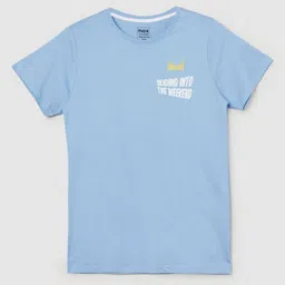 max Boys Typography Printed Round Neck Cotton T-shirt-picture-17
