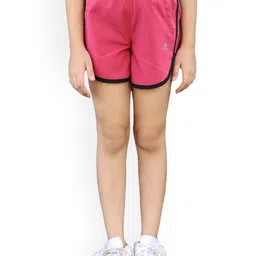 APPALUZO Girls Relaxed Fit Mid-Rise Running Sports Shorts-picture-11