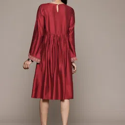 aarke Ritu Kumar Ethnic Motifs Embroidered A-Line Dress image 5