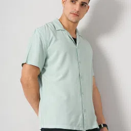 celio celio* Mint Green Regular Fit Shirt image 3