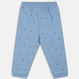 Miniklub Boys Green & Blue Cotton Printed Knit Bottom - Pack of 2 image 4