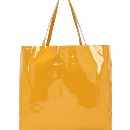 Forever 21 Yellow Medium Tote Bag image 3