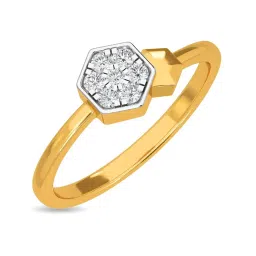 Kisna Diamond & Gold Jewellery Dahlia 18k (750) Diamond & Gold Ring For Women image 1