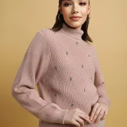 Forever 21 Pink Embellished Sweater image 1