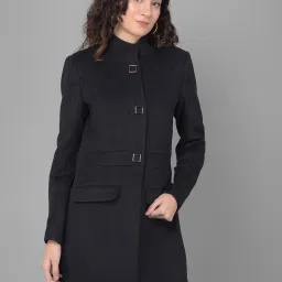 Crimsoune Club Black Regular Fit Overcoat image 1