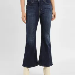 Levi's Blue Blended Bootcut Mid Rise Jeans image 1