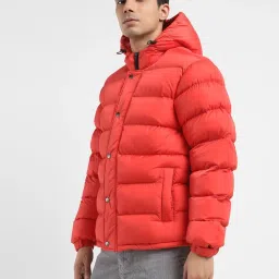 Levi's Red Regular Fit Quilted Hooded Jacket image 1