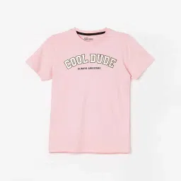 Fame Forever by Lifestyle Kids Pink Cotton Printed Tee image 1