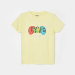 Fame Forever by Lifestyle Kids Cream Cotton Printed Tee image 1