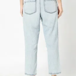 R&B Light Blue Denim Relaxed Fit Mid Rise Jeans image 2