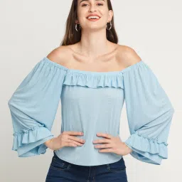 Zink London Blue Regular Fit Top image 1