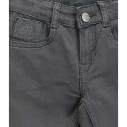 U.S. Polo Assn. Kids Grey Solid Jeans image 3