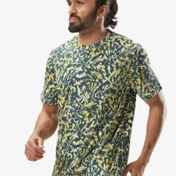 Domyos By Decathlon Yellow Slim Fit Printed Tank Tee image 1