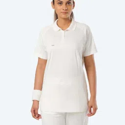 flx by decathlon FLX White Plain Polo Shirt image 1