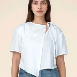 Zink London White Plain Top image 1