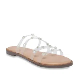 Forever Glam by Pantaloons Women's Tan Casual Sandals image 3