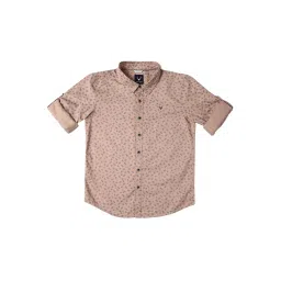 Allen Solly Junior Peach Printed Full Sleeves Shirt image 1