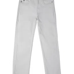 Allen Solly Junior White Solid Jeans image 1