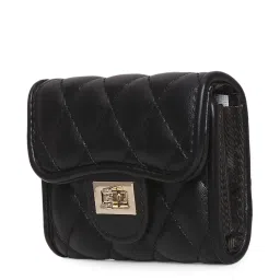 Inc.5 Black PU Textured Wallet image 1