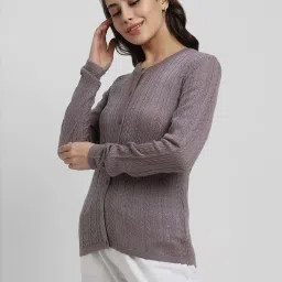 Forever 21 Grey Self Pattern Sweater image 3